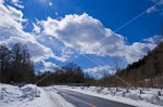 雪の金精道路